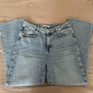 Zara straight bottom jeans